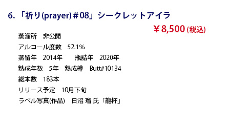 WT2020 オリジナルボトルリスト